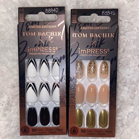 KISS TOM BACHIK x imPRESS Press-On Nails bundle - Picture 1 of 6